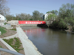 Monon Bridge over canal for trail